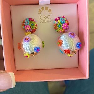 Handmade rainbow earrings